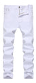 Boy's White Skinny Fit Stretch Slim Straight Fashion Jeans Pants,White,12 Slim