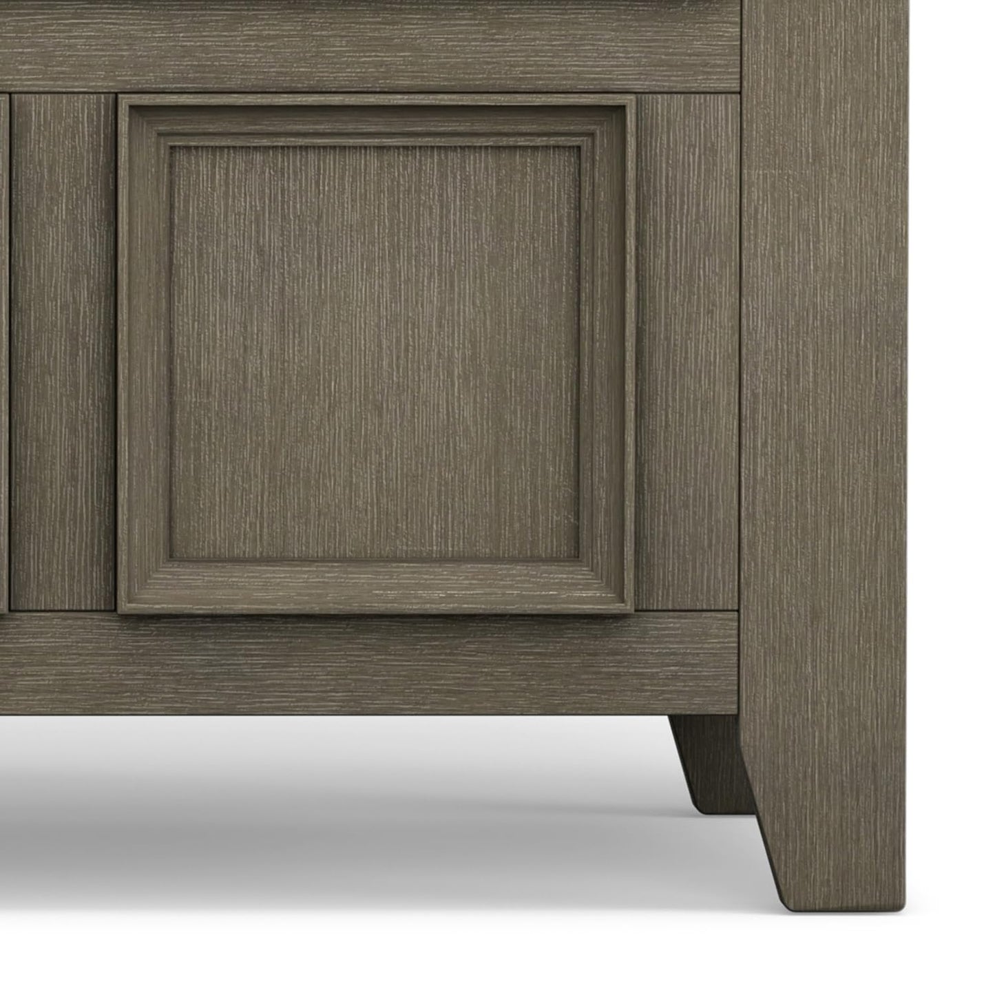 SIMPLIHOME Amherst Entryway Storage Bench - 48 inch Wide Solid Wood Hallway Seat in Farmhouse Grey, Transitional Bench for Entryway or Living Room with Lift-Up Lid and Spacious Storage
