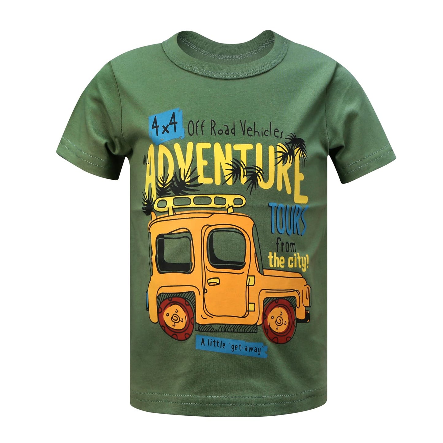 Toddler Boys Shirts Short-Sleeve Little Kids t Shirts Boys' Tops, Tees & Shirts Graphic TEE Age for 2-7 Years 4-Pack