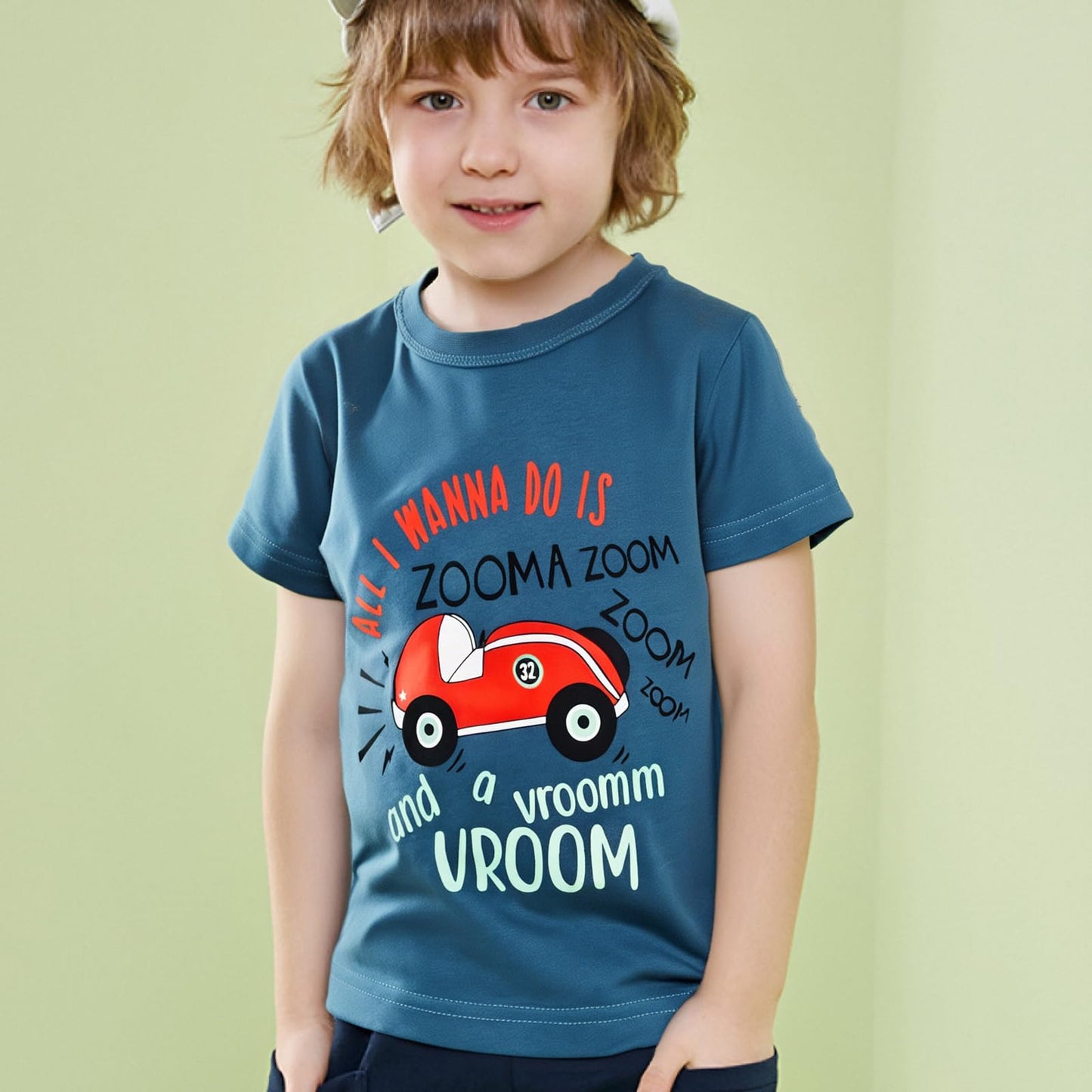 Toddler Boys Shirts Short-Sleeve Little Kids t Shirts Boys' Tops, Tees & Shirts Graphic TEE Age for 2-7 Years 4-Pack