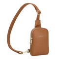 INICAT Travel Small Crossbody Sling Bags Valentines Day Gifts Women Her Cross Body Purses Vegan Leather Birthday(Brown)