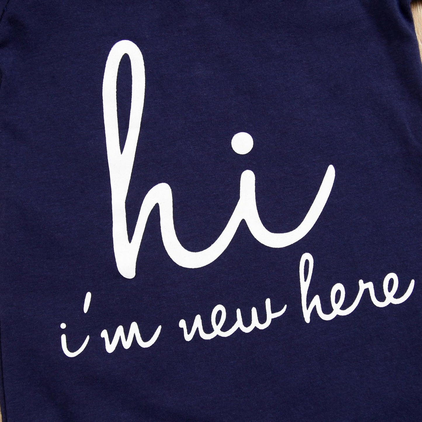 GRNSHTS Newborn Baby Boy Romper Coming Home Outfits Letter Print Bodysuit Jumpsuit+Hat+Gloves 3PCS Clothes Set (A-Navy Blue, Newborn)