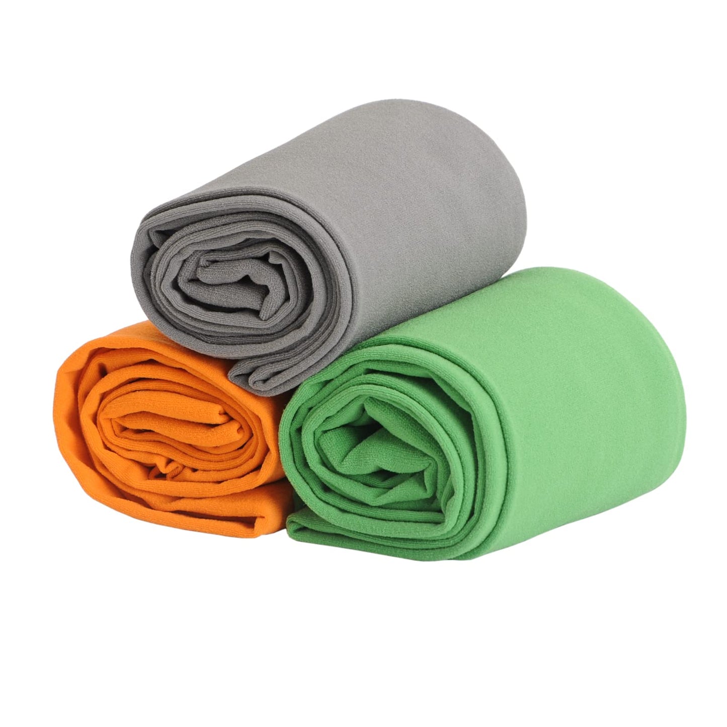 EVERSWE 3 Pairs Pack Girls Microfiber Tights Multiple Colors (Clover Green/Orange/Grey, 2-4)