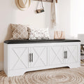 DreamDashio Farmhouse Storage Bench with Lift Top Storage, 47.2