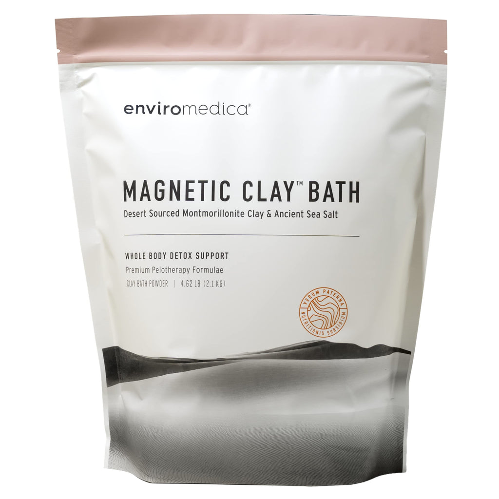 Magnetic Bentonite Clay Detox Bath – Sodium & Calcium Bentonite, & Himalayan Salt – Healing Clay to Remove Environmental Toxins for a Whole Body Detox – Health & Beauty Clay by Enviromedica