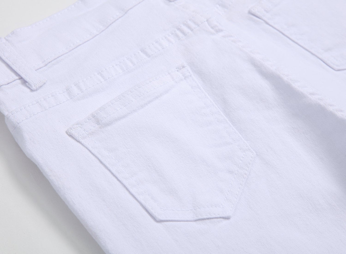 Boy's White Skinny Fit Stretch Slim Straight Fashion Jeans Pants,White,12 Slim