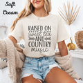 Raised on Sweet Tea and Country Music Shirt | Southern Country Tee | Vintage Farmhouse Graphic T‑Shirt | Southern Pride Gift
