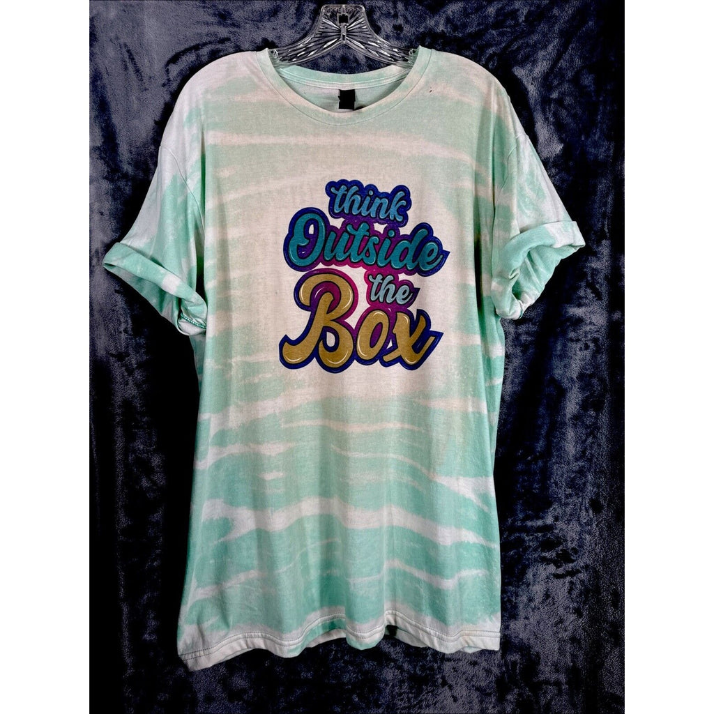 Women’s T-shirt extra large think outside the box sharp