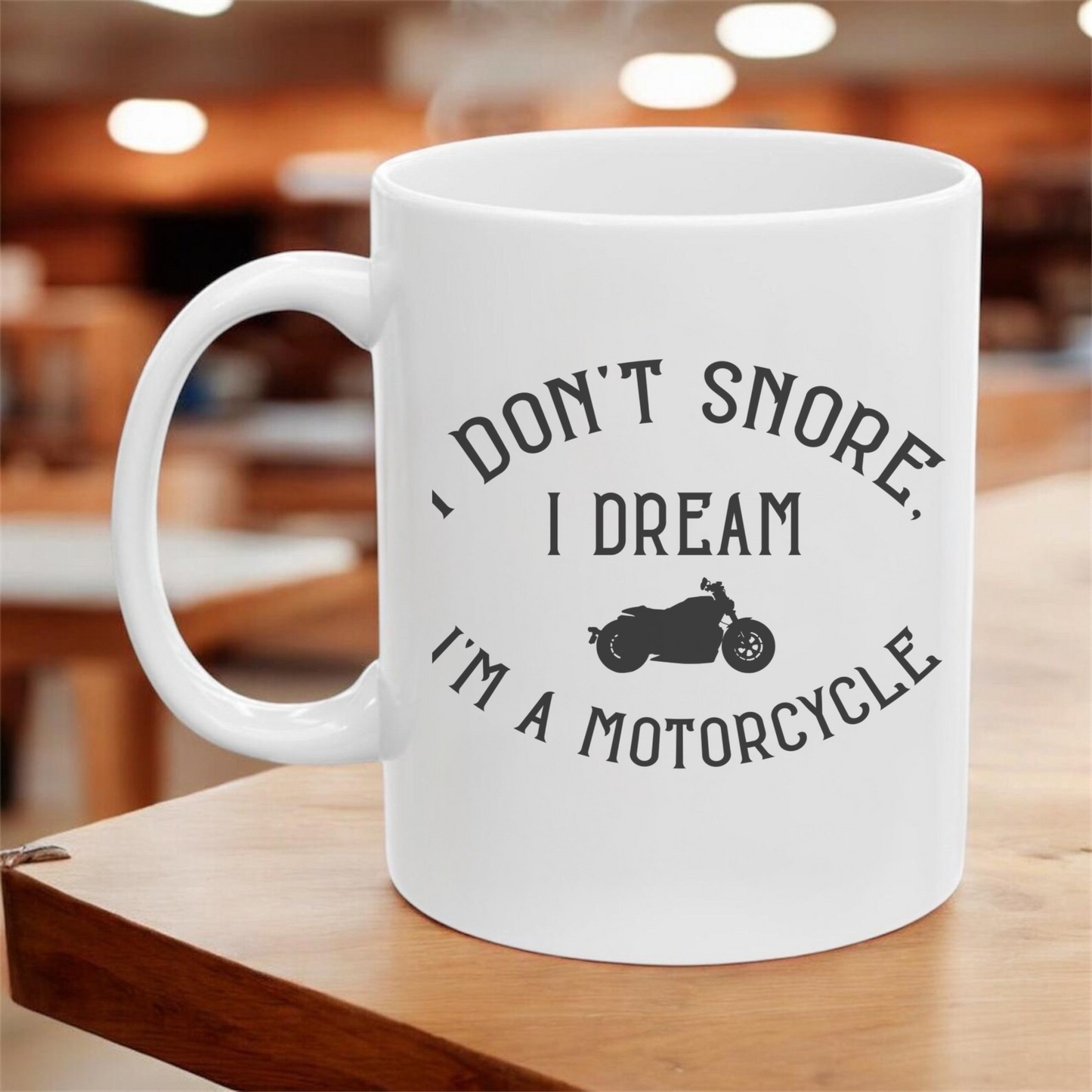 Motorcycle Enthusiast Mug, Customized Ceramic Coffee Mug, Gift for Bikers and Riders, Novelty Mug, Dishwasher Safe, Personalized Gift