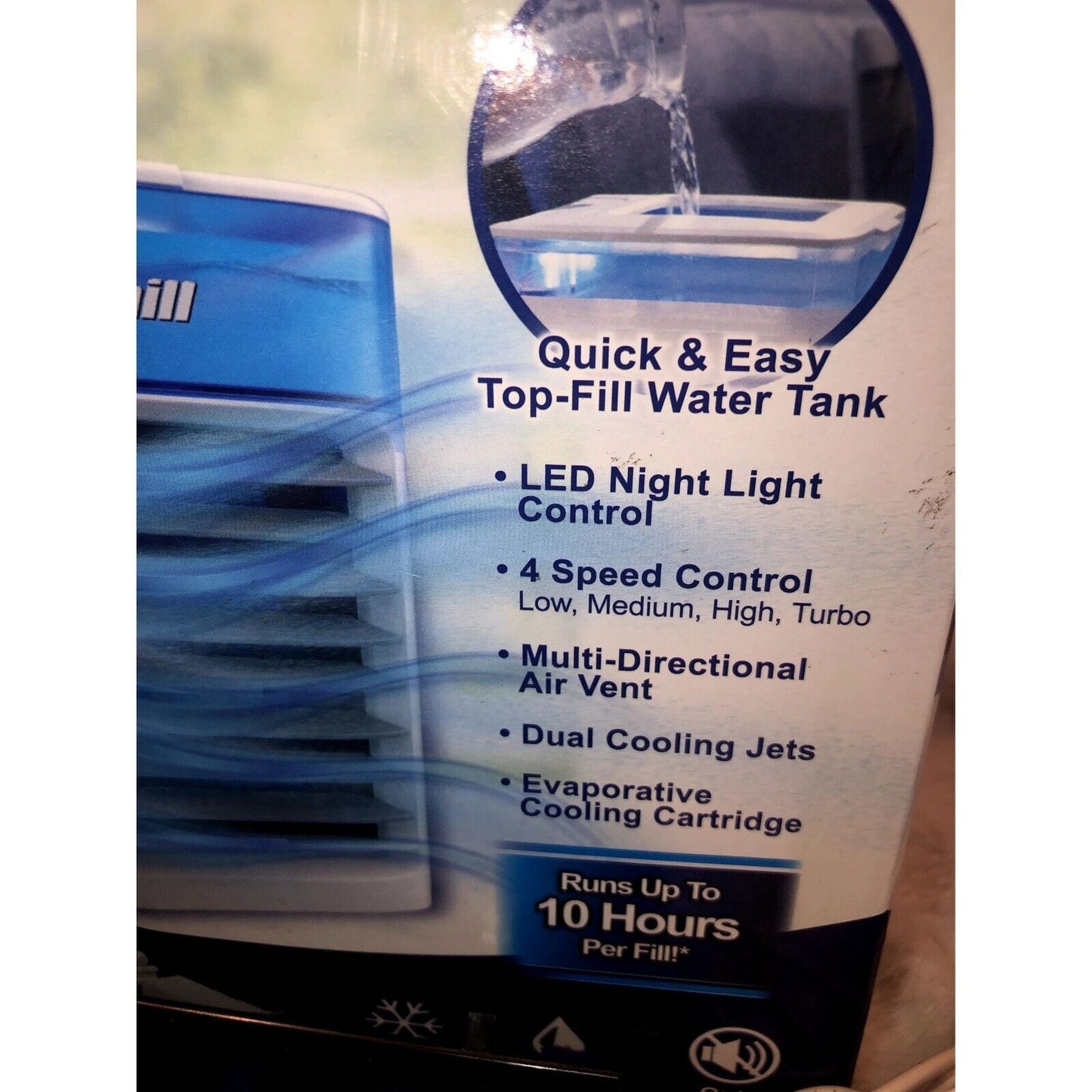 MAXX CHILL Evaporative Air Cooler Runs 10 Hours Per Fill