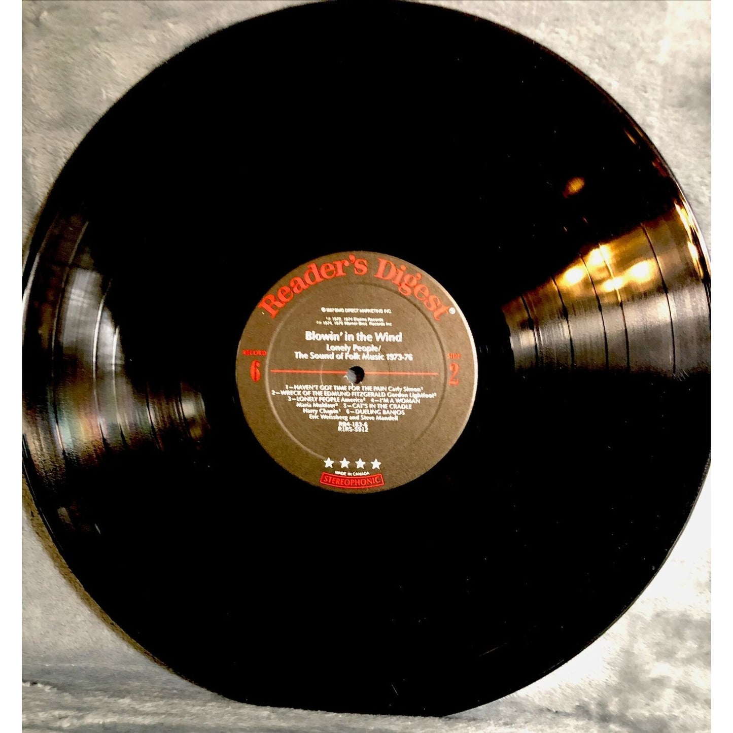 7 Record box set LP Blowin' In The Wind Reader's Digest +Booklet Insert Complete