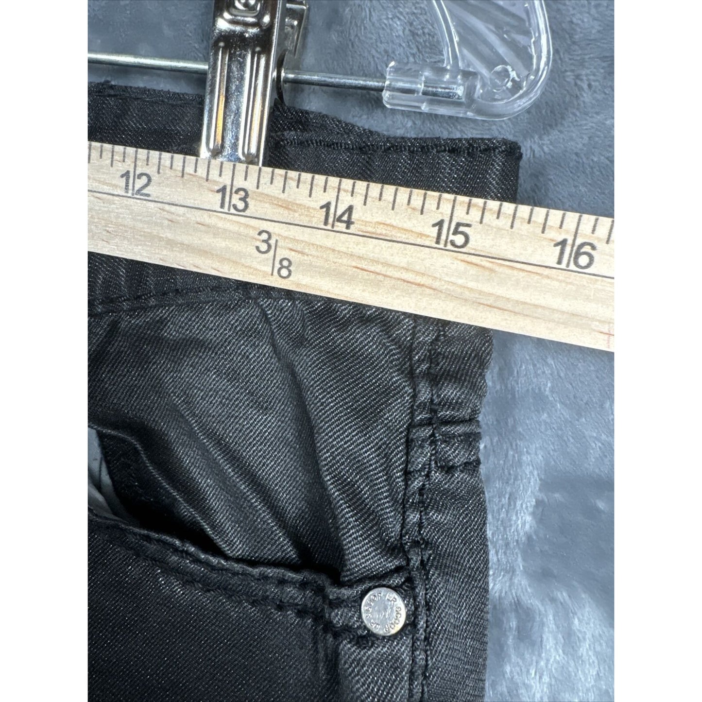 LR Scoop Modern Fit Men's Shorts Black Size 34 Flat Front 100% Cotton