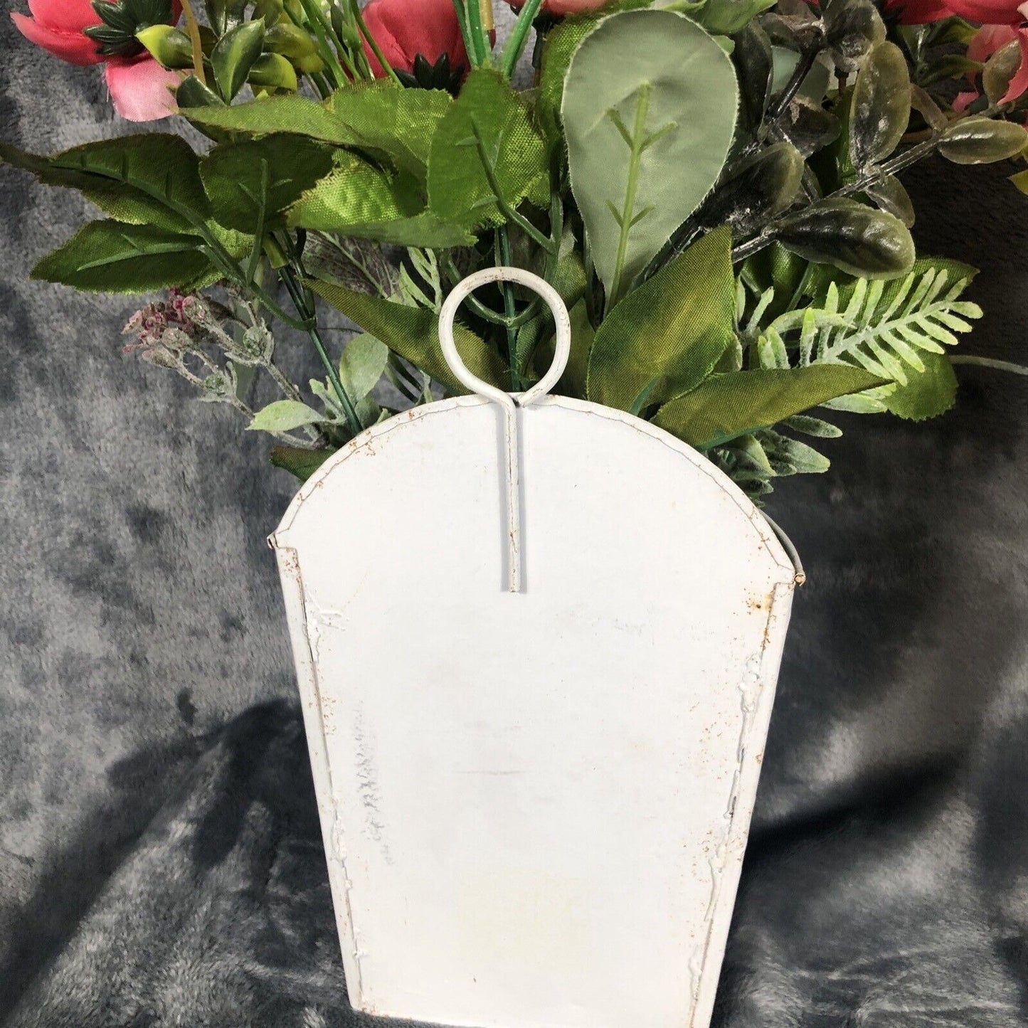 Artificial Hanging Flower Arrangements Handmade Floral Decor Two Piece Set