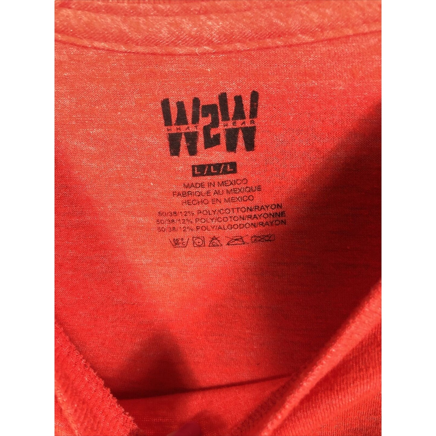 W2W T Shirt Men’s Indian Wild Spirit Red Biker Shirt Size Adult Large