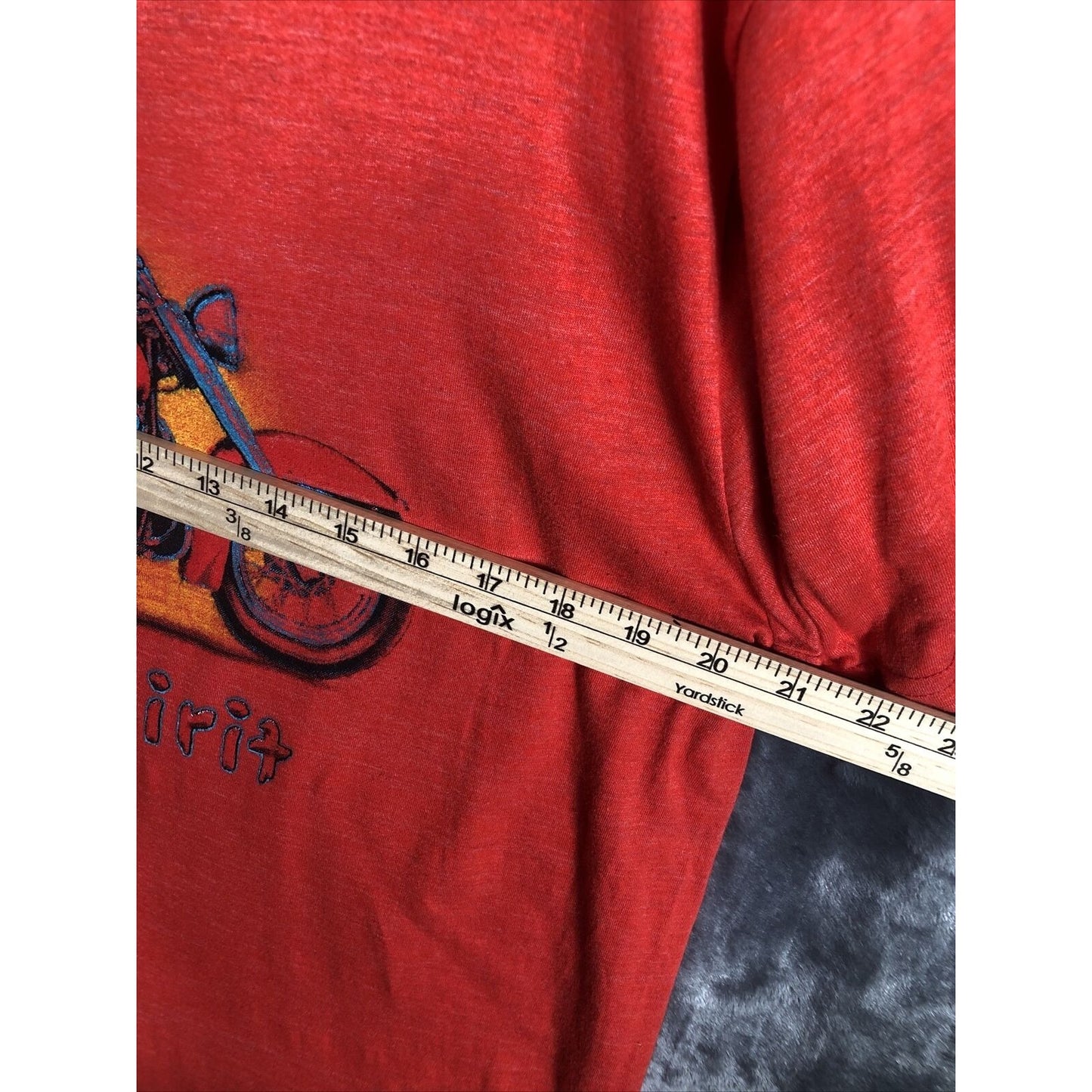 W2W T Shirt Men’s Indian Wild Spirit Red Biker Shirt Size Adult Large