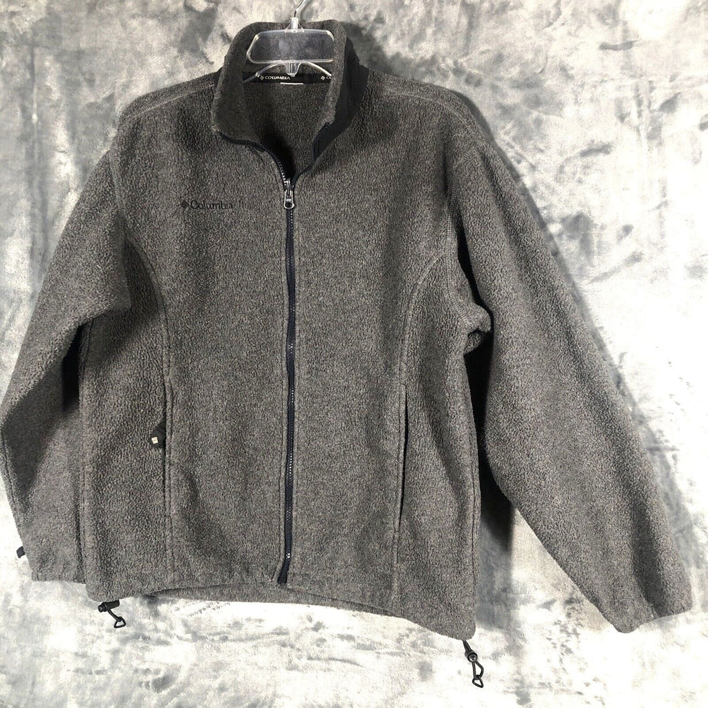 Vintage 90s Columbia Sweater Jacket Woman’s Gray Long Sleeve Sportswear Shirt