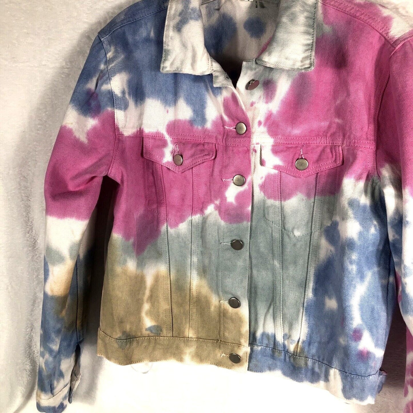 Woman's Denim Tie-Dyed Jacket Andree By Unit Size Small