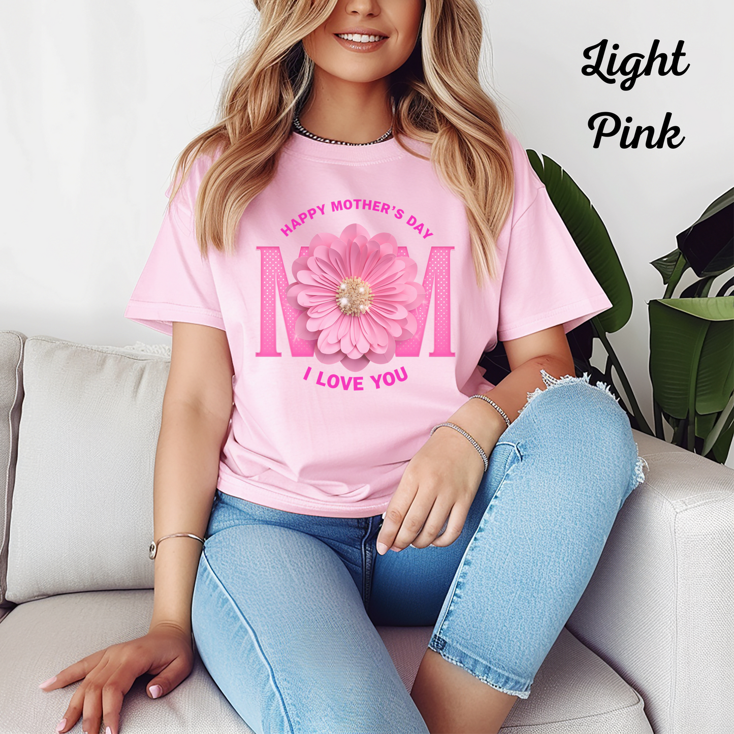Floral Happy Mother's Day Shirt, I Love You MOM Tee, Funny Mom Life Gift, Tired Mom Mental Load Shirt, Soft Graphic Tee for Mom