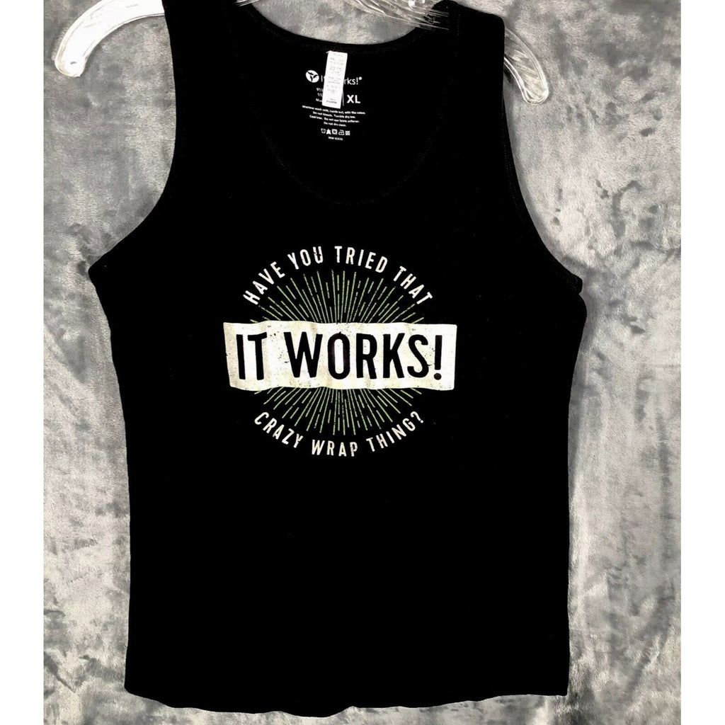 It works Woman’s Tops XL Black Have You Tried That Crazy Wrap Thing It Works