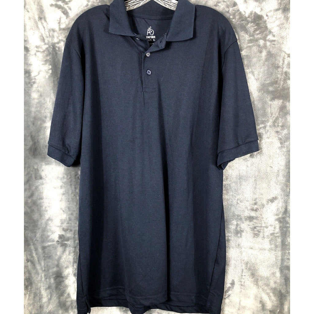 Polo A Plus Uniform Shirt  Mens Size X-Large Blue Golf Shirt