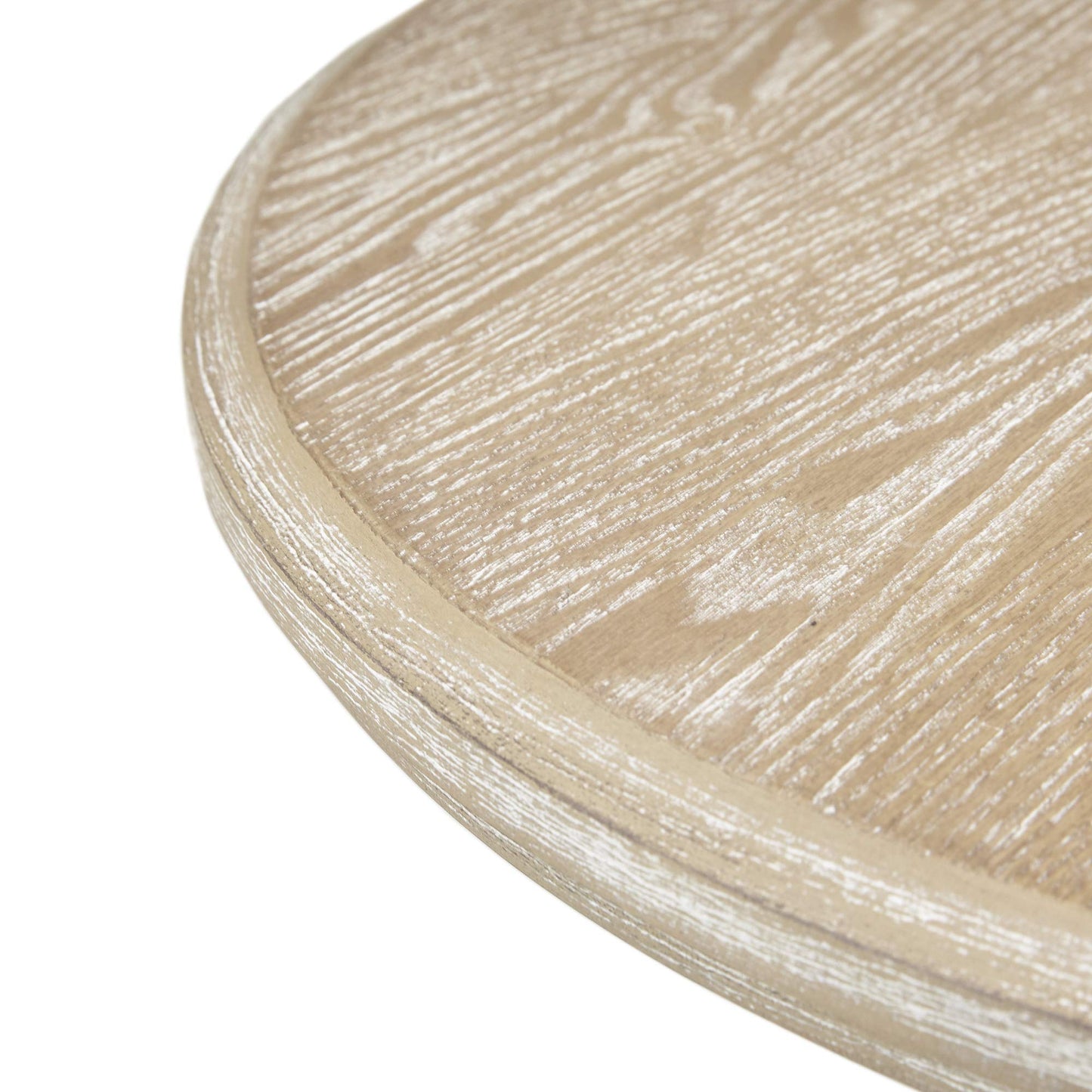 Martha Stewart Fatima Accent Tables Modern Mid-Century Rustic Pedestal Design, Round Tabletop Living Room Furniture Occasional Piece, Dia. 21" X 24", Wheat
