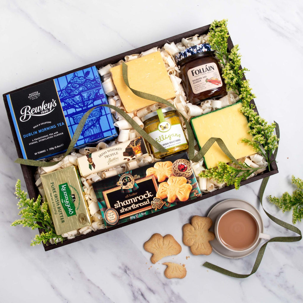 igourmet Irish Classics Gourmet Gift Basket - Ireland's Finest Cheeses And Flavors - Deluxe Irish Gift Basket