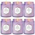 Candles for Home Scented, 6 Pack Aromatherapy Candles Gifts Sets for Women Birthday,33 oz Soy Wax 240 Hour Long Lasting Jar Candles for Christmas Thanksgiving Day