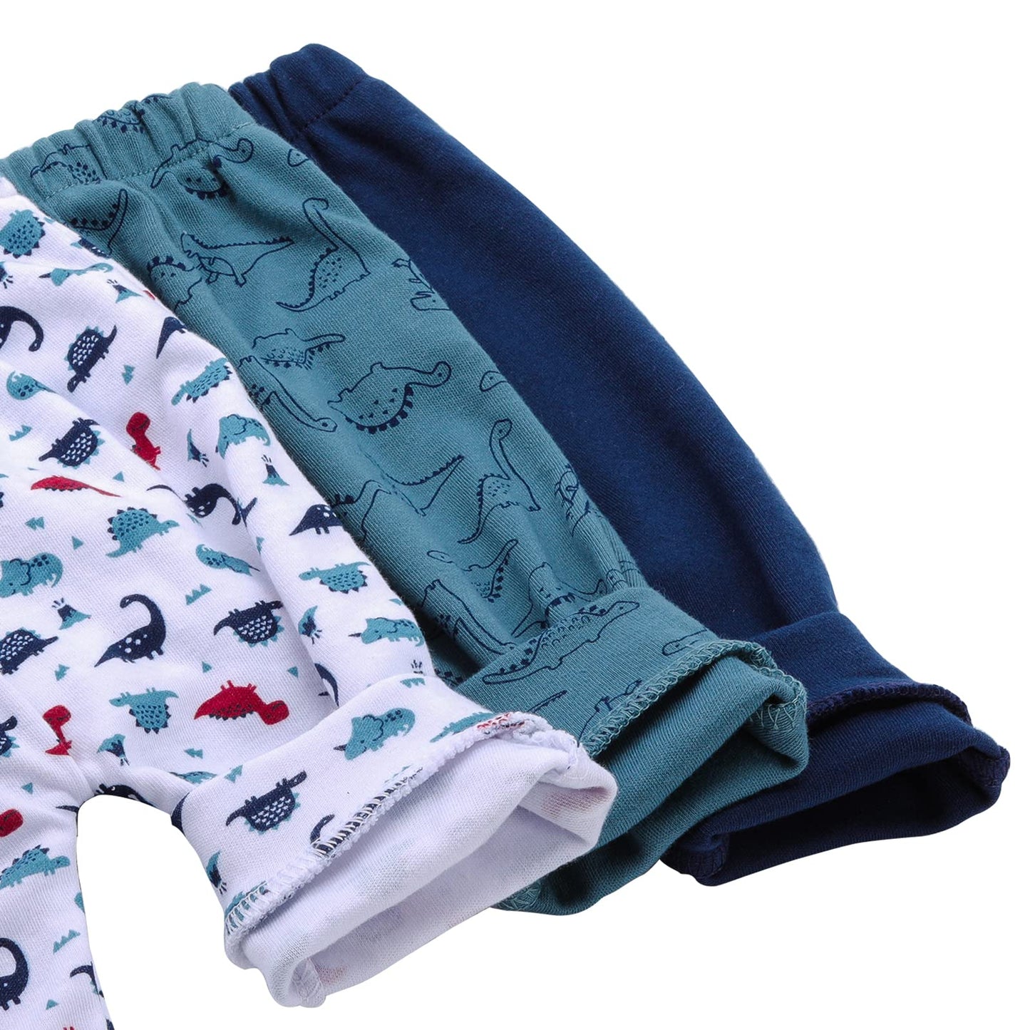 Hakochia Soft and Comfy 100% Cotton Baby Pants for Baby Boys and Girls with Ample Diaper Room 0-12 Months (US, Age, 9 Months, Blue)