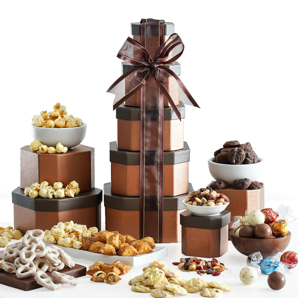 Broadway Basketeers Gourmet Mothers Day Chocolate Food Gift Basket Snack Gifts for Families, College, Delivery for Birthdays, Appreciation, Thank You, Get Well Soon, Care Package