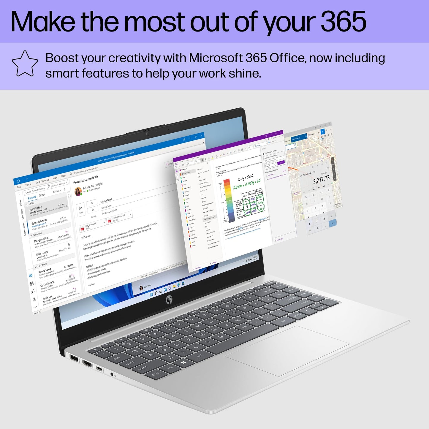 Hp Everyday Essential 14 FHD Laptop • Free Microsoft Office Suite Included • Light up Keyboard • 16GB RAM • 512GB SSD(256GB PCIe & P500 250GB External) • Intel 4-core Processor • HDMI • Windows 11
