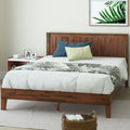 Zinus 12 Inch Deluxe Solid Wood Platform Bed with Headboard / No Box Spring Needed / Wood Slat Support / Antique Espresso Finish, Queen (OLB-PWPBBHE-12Q)