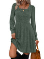 Sampeel Fall Dresses for Women Long Sleeve Christmas Tunic Italian Anthropologie Sweater Dress for Leggings Fashion Clothing Outfits 2025 Trendy Green L