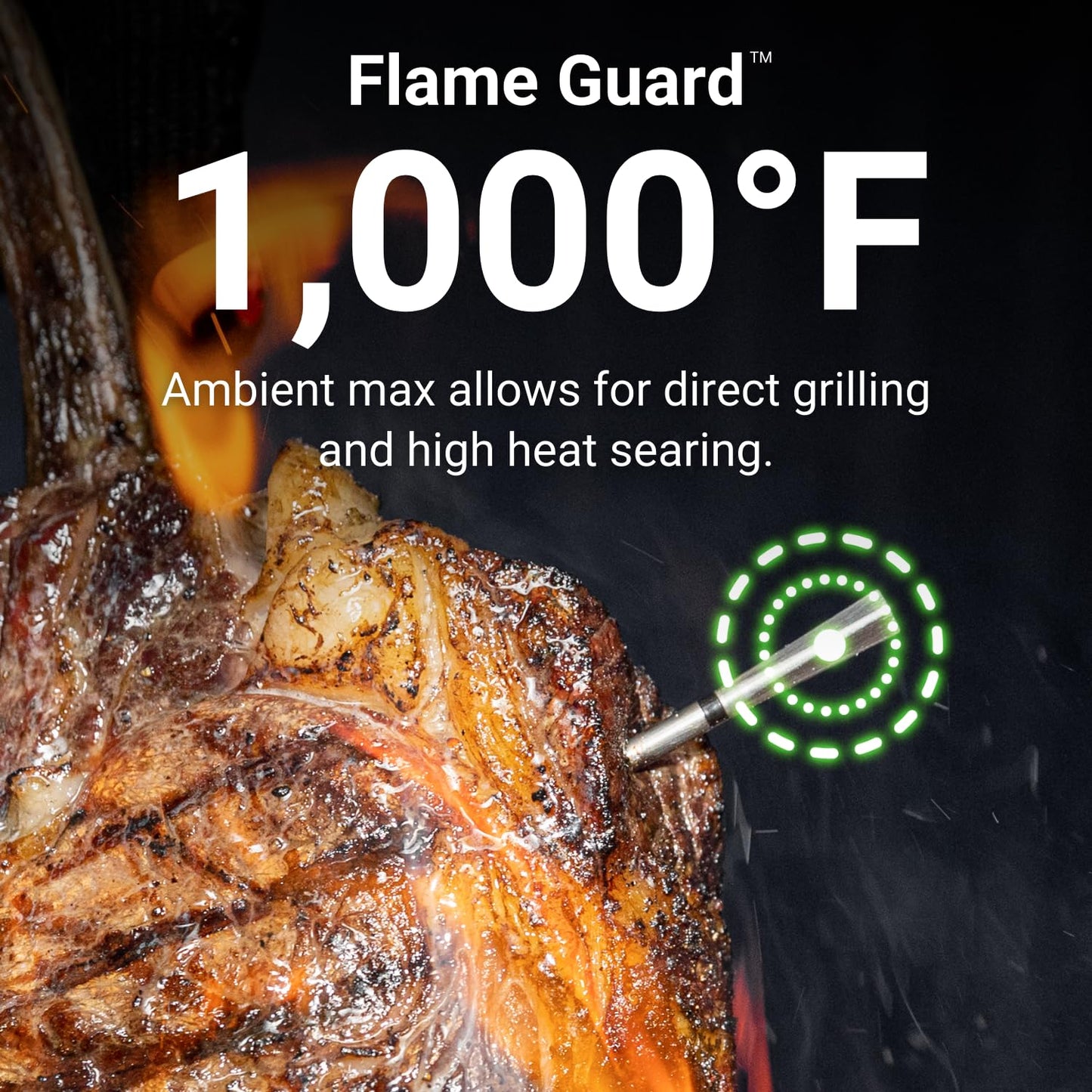 [New] MEATER 2 Plus: Open Flame Grilling 1000°F, Wireless Smart Meat Thermometer, Extra Long Bluetooth Range, 100% Waterproof, Multi Sensors, Lab-Certified Accuracy, for BBQ/Grill/Oven/Air Fryer