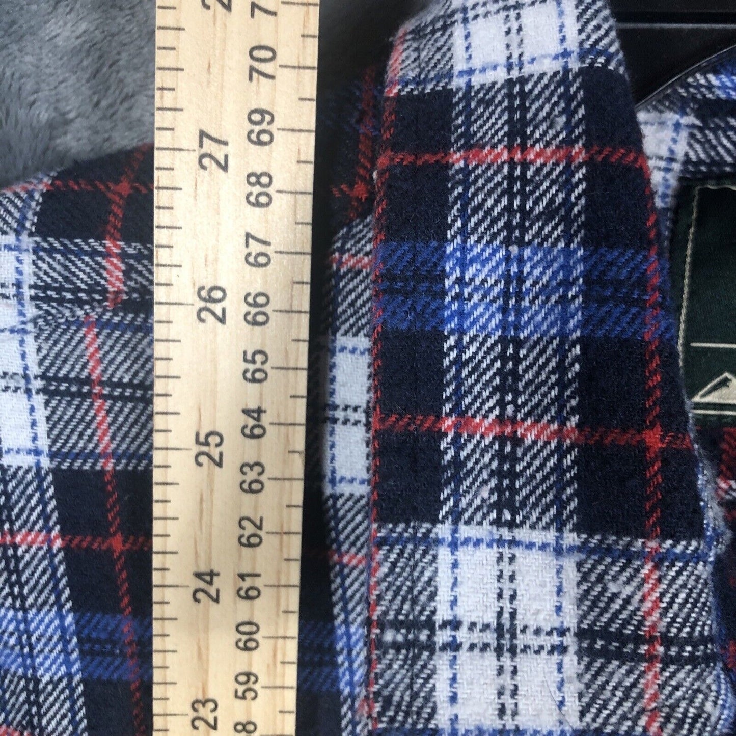 Jachs New York Flannel Shirt Men’s Blue Plaid Longsleeve Size Adult Medium