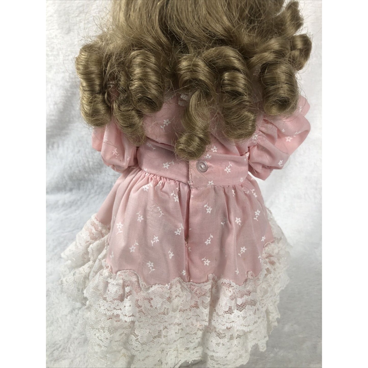 Vintage Porcelain Doll Bobble Head Movable Arms Legs / Stand