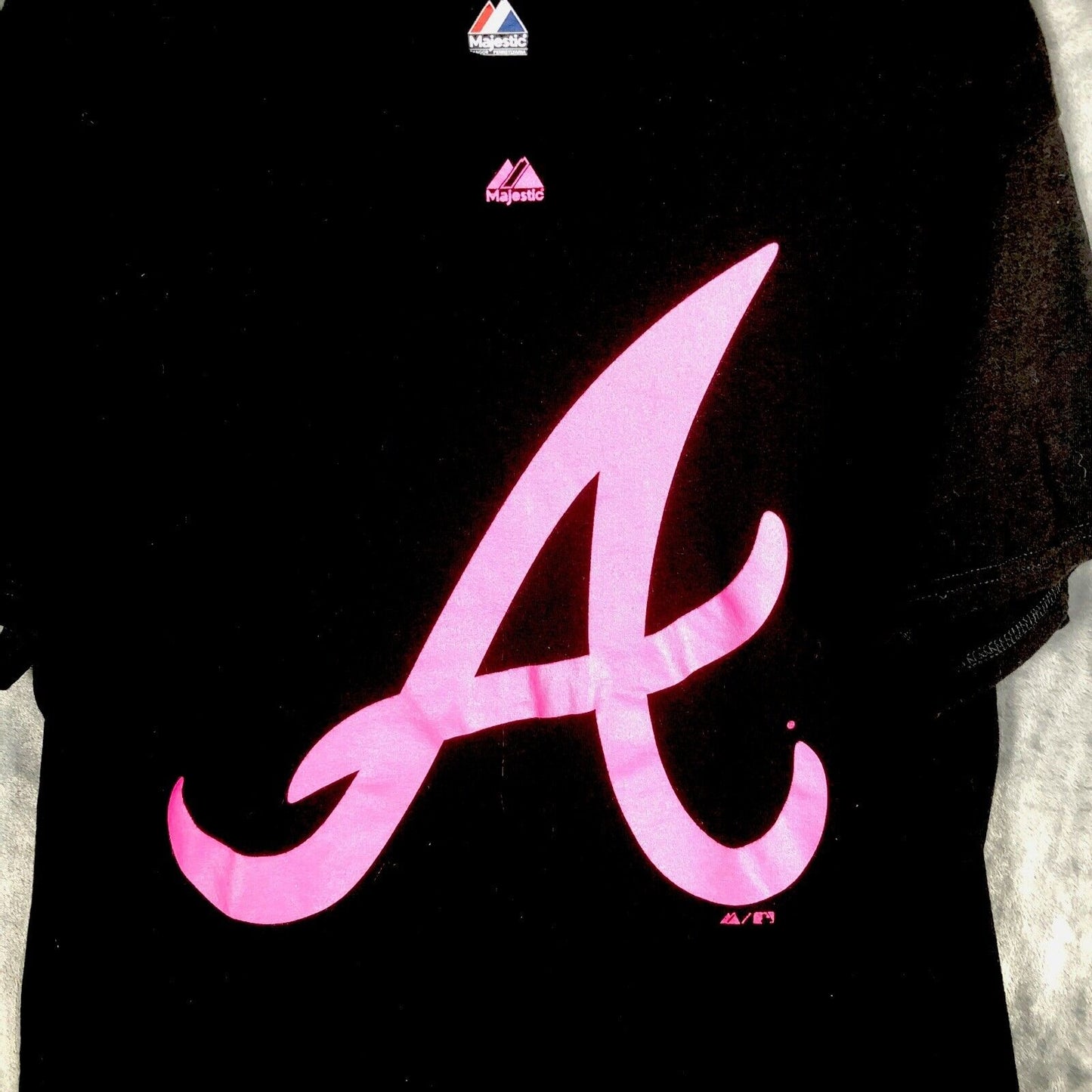 Majestic Atlanta Braves Unisex Superior Play Black T-Shirt Size Large