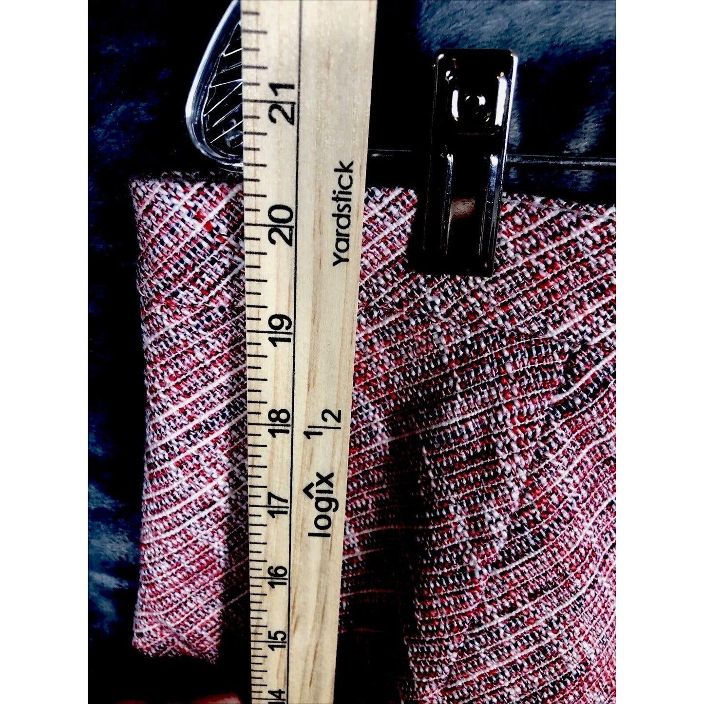 Banana Republic Womens Tweed Pink Fringe A Line Lined Skirt Faux Wrap Size 12