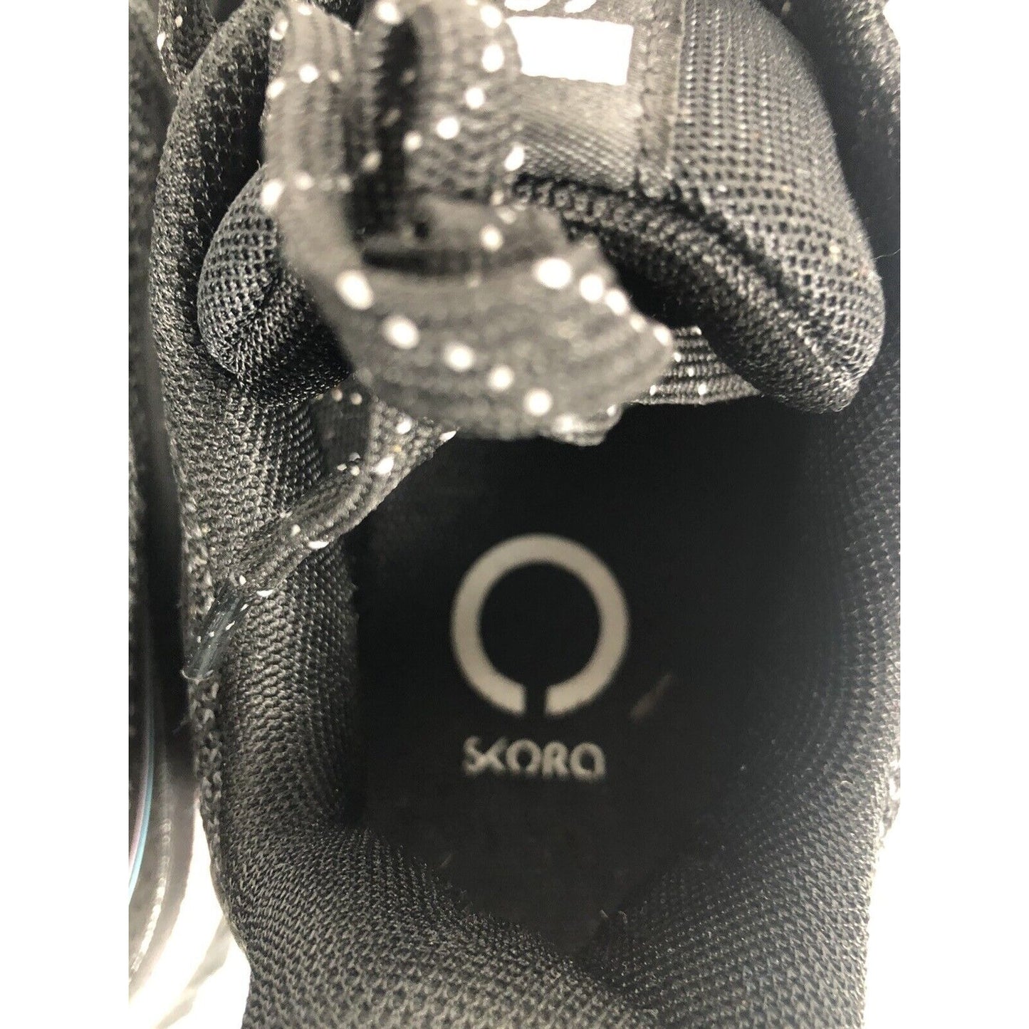 Skora Fit Running Shoes Woman's Black/Blue Lace-Up Training 8