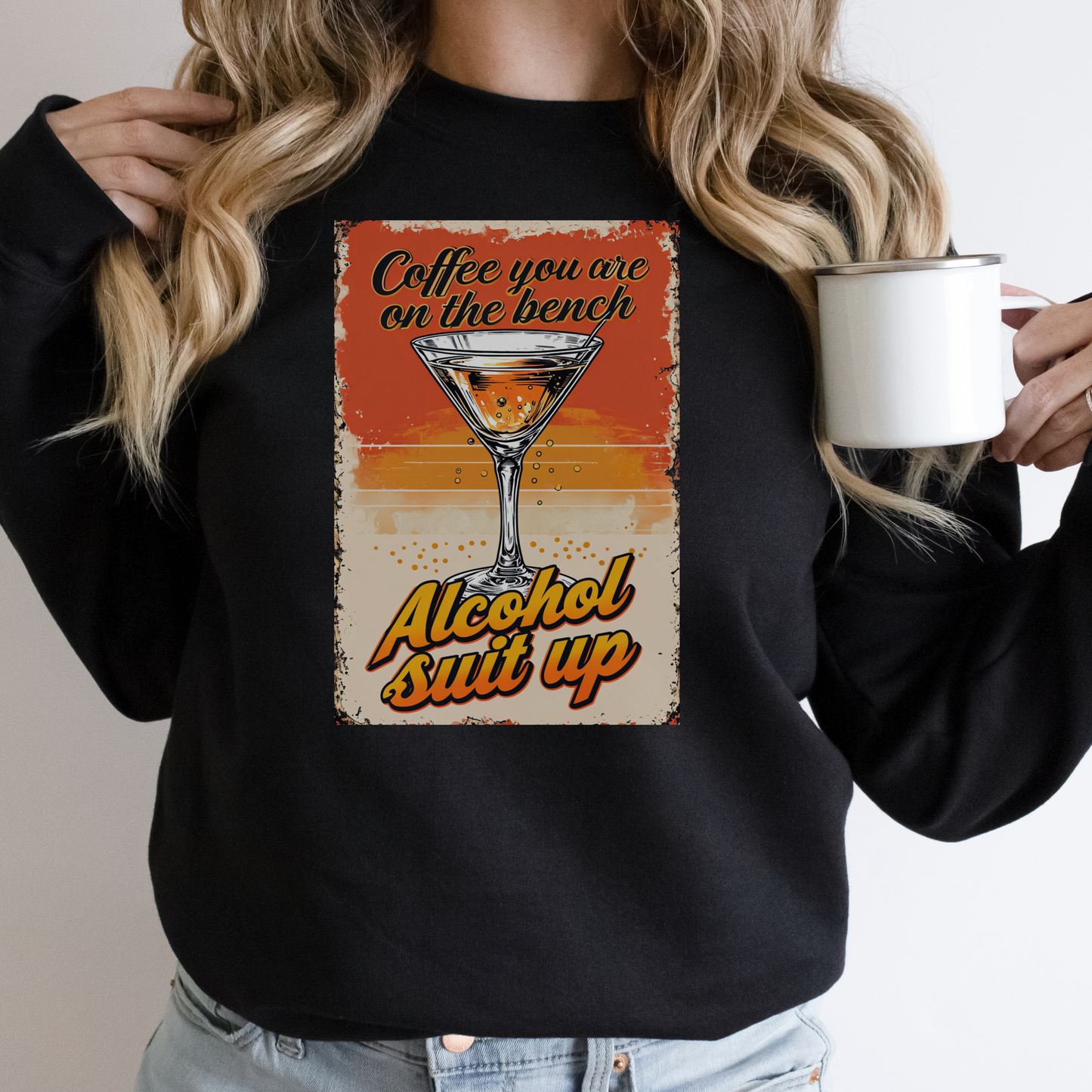 Alcohol Shut Up Sweatshirt for Women – Casual Funny Gift