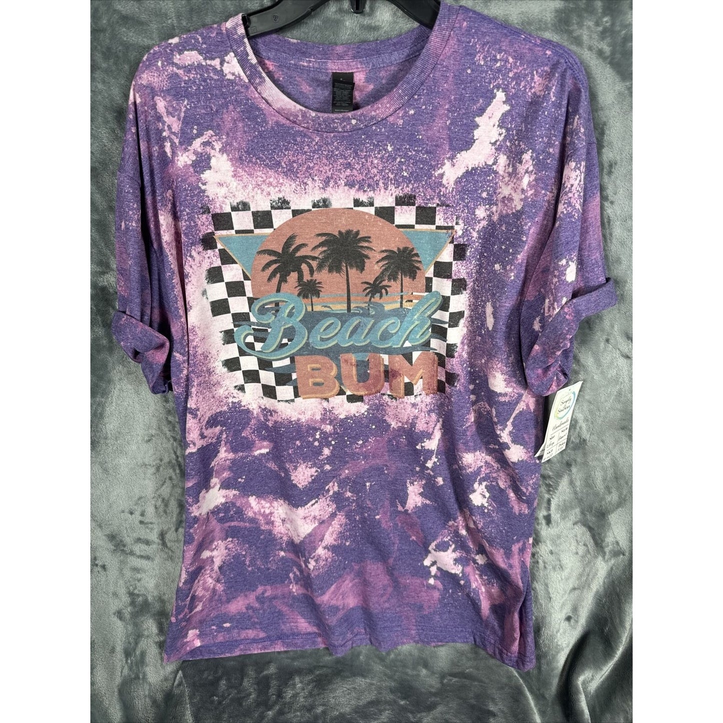 Glidden Beach Bum Woman’s Top Retro T Shirt Vintage Style Tye Dye Shirt New