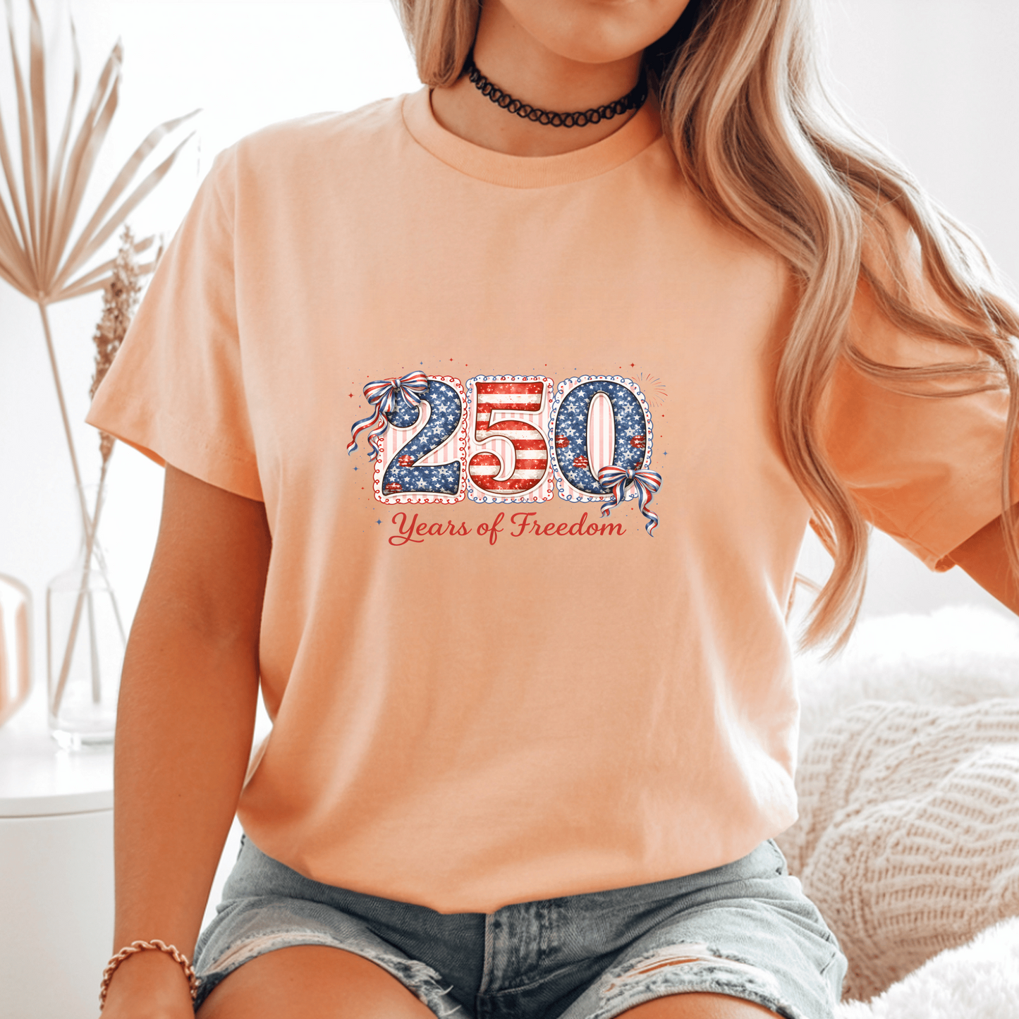 250 Years of Freedom Shirt, Patriotic Graphic Tee, American Flag Design T-Shirt, Independence Day Shirt, Fourth of July Tee