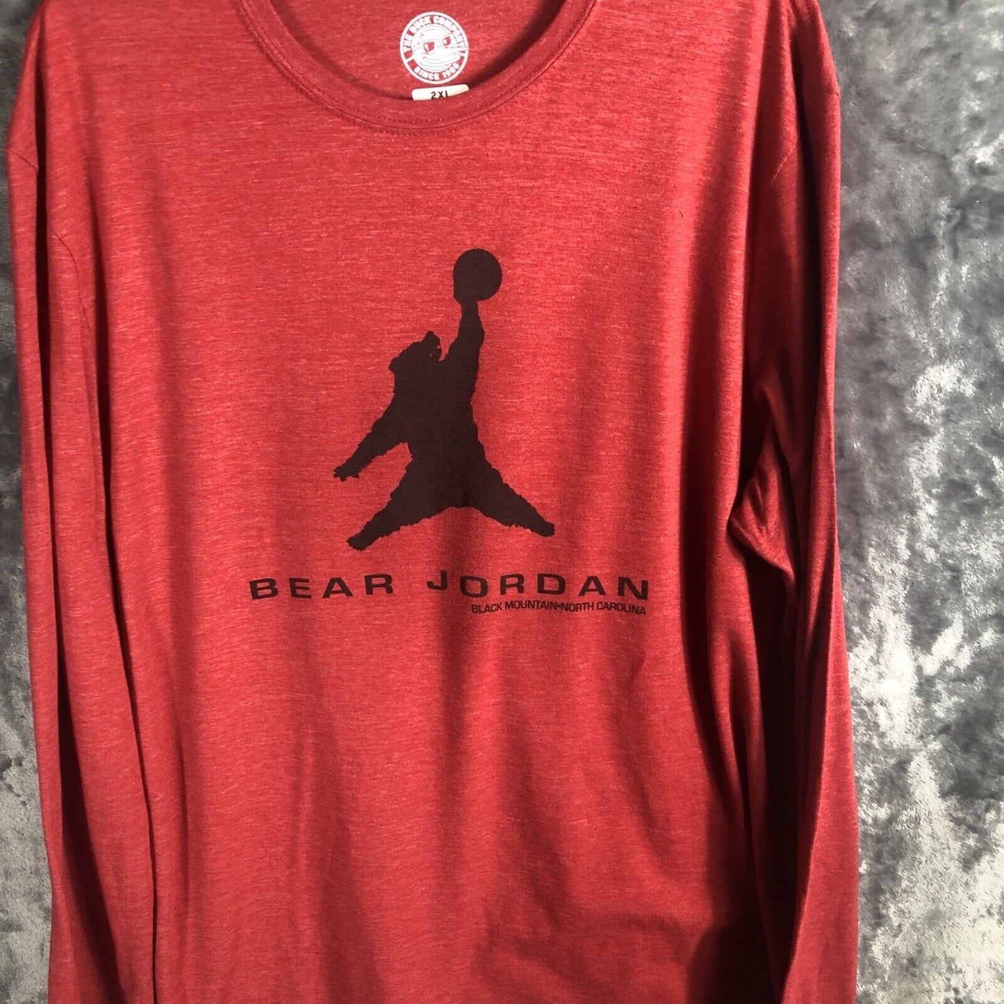 The Duck Company Bear Jordan Unisex Long Sleeve Shirt Black Mountain North Carolina 2x