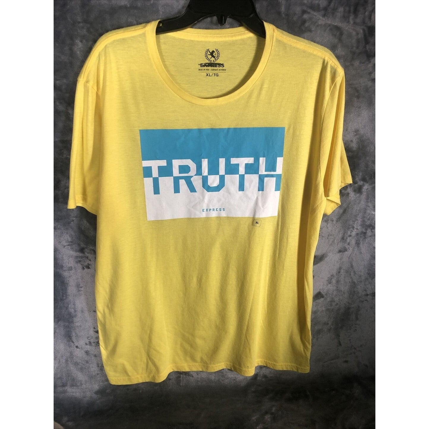 Express Truth T-Shirt Men’s Extra Large Unisex Yellow Shirt