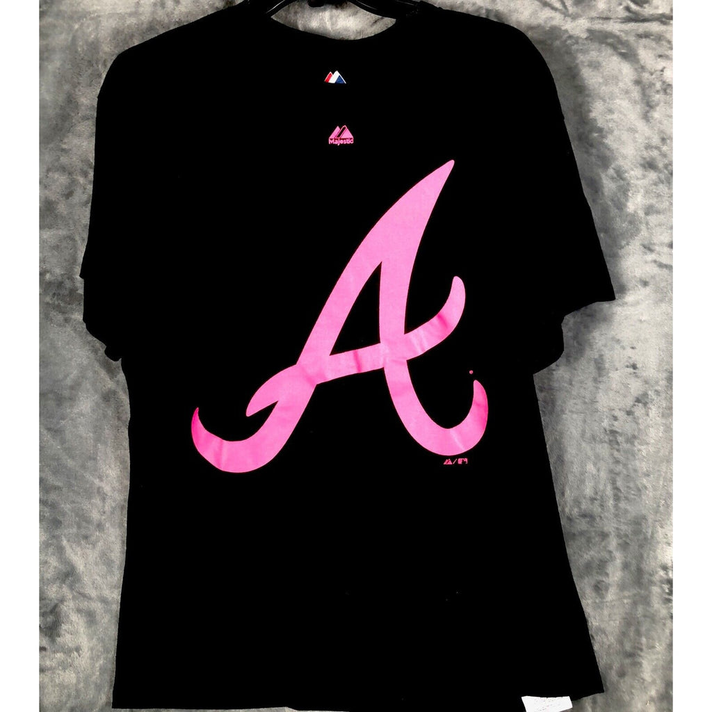 Majestic Atlanta Braves Unisex Superior Play Black T-Shirt Size Large