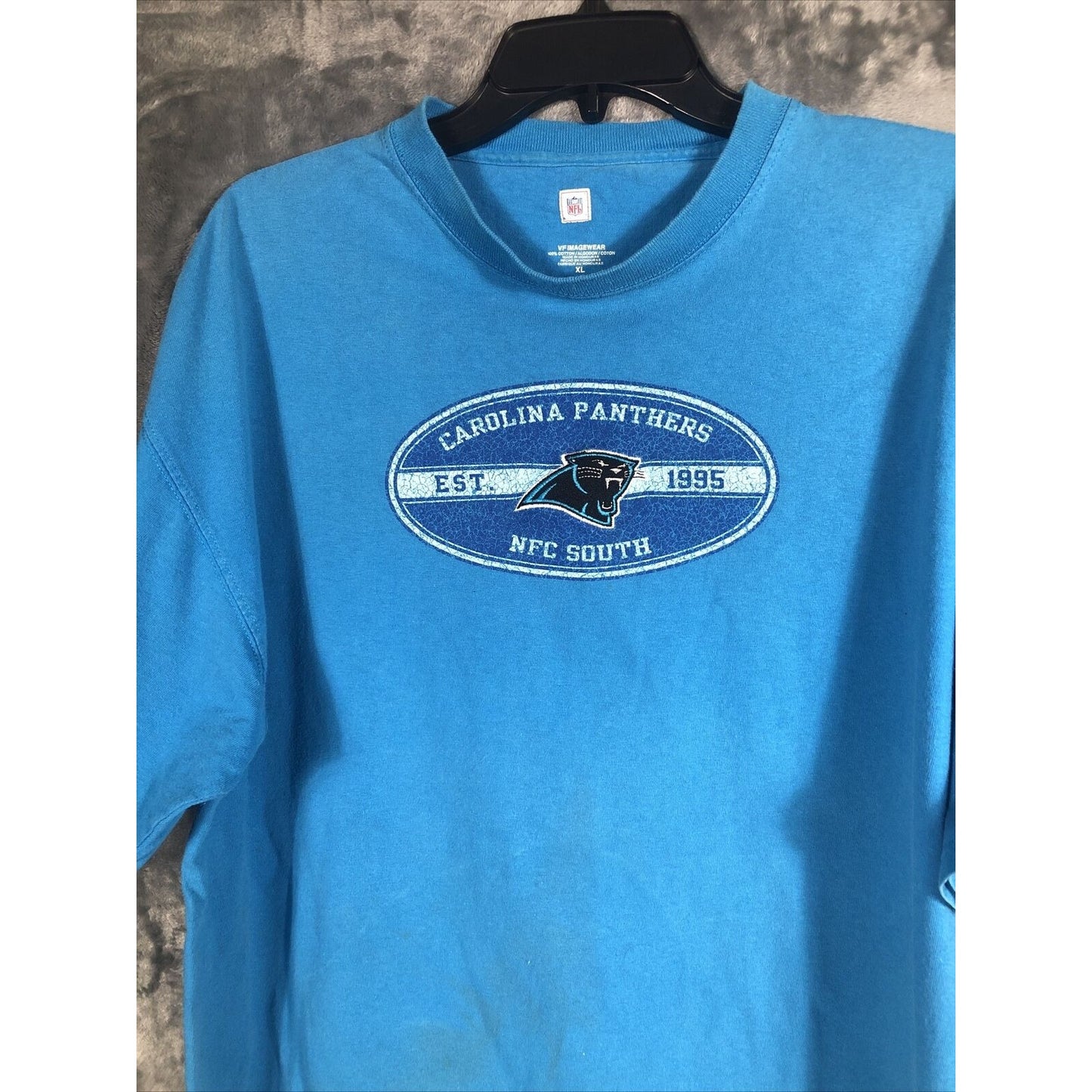 Carolina Panthers Men’s Shirt Nfl Blue Extra Large T-Shirt VF Imagewear