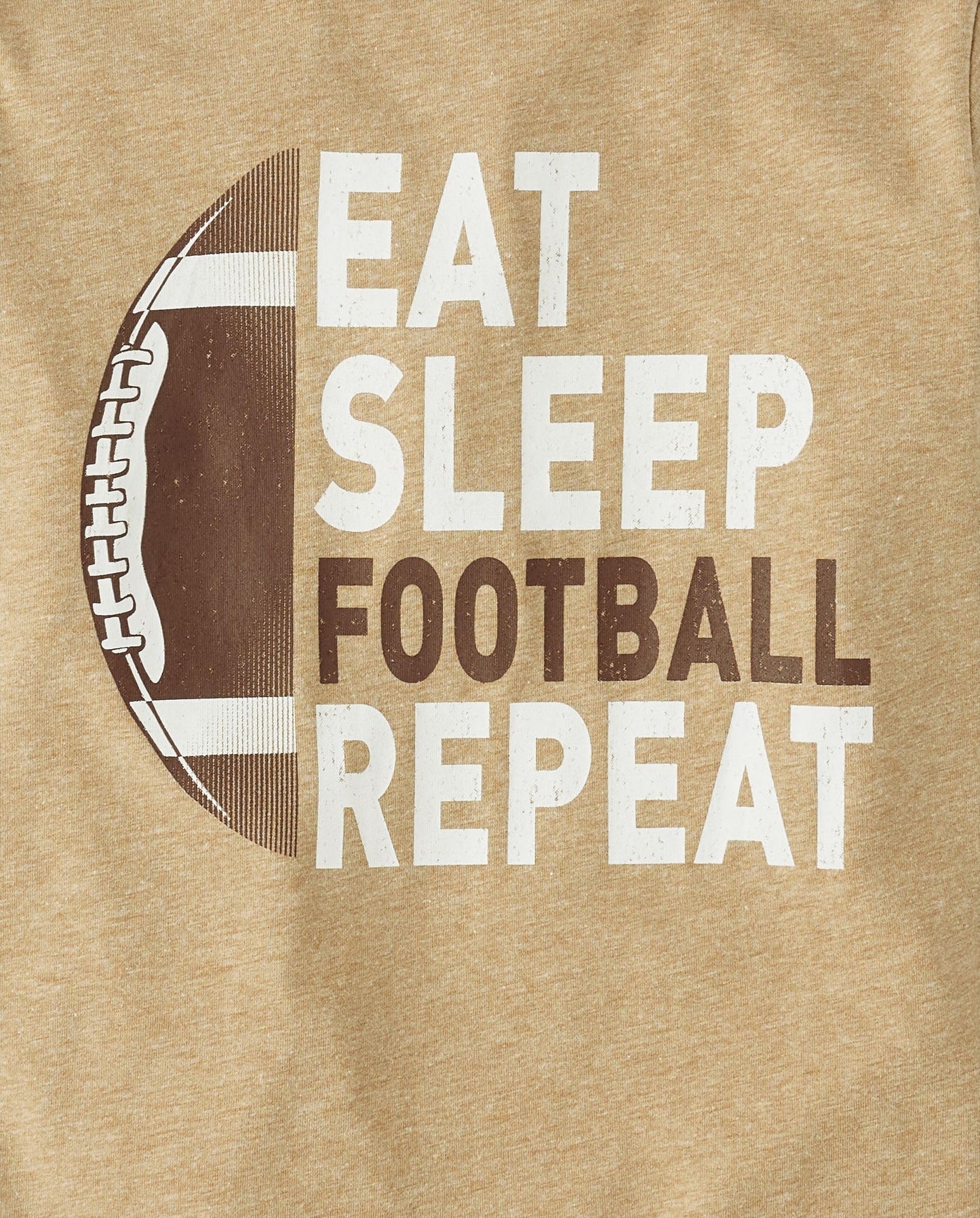 The Children's Place,Boys,Sports Long Sleeve Graphic T-Shirts,Multipacks,Eat Sleep Football Repeat 3-Pack,Medium