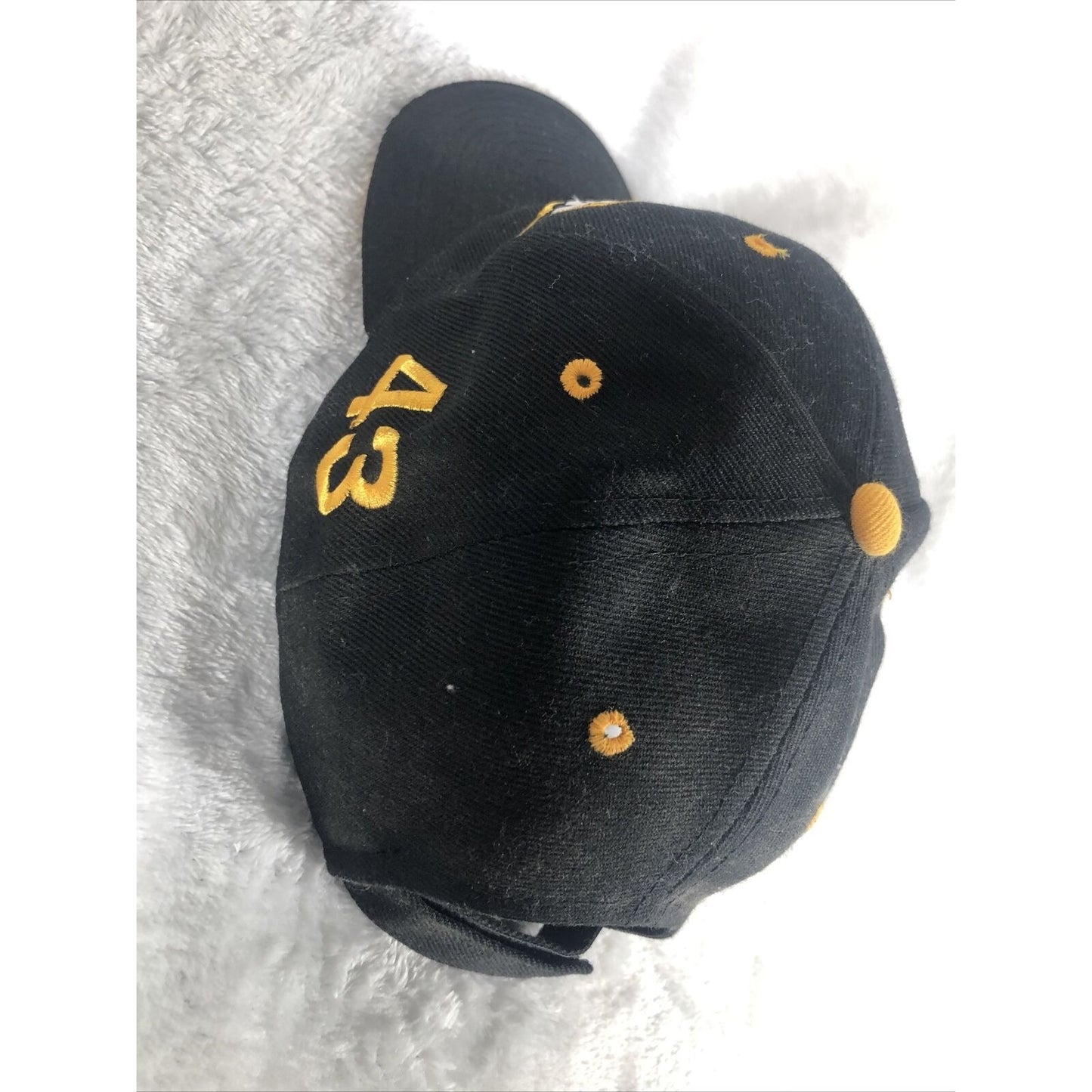 Pittsburgh Steelers Mens Strapback Hat Black And Yellow Adjustable Back