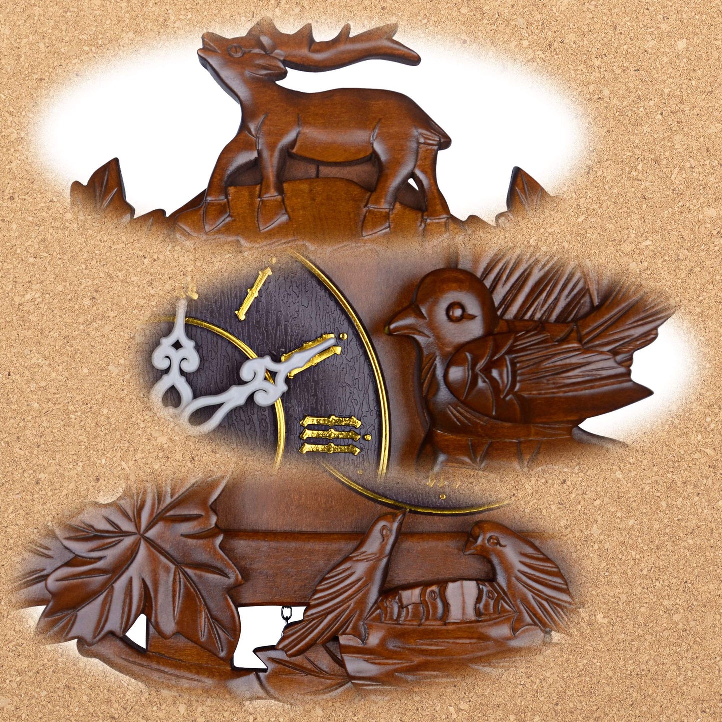 Kendal Large Handcrafted Wood Cuckoo Clock MX015-1