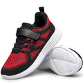 YHOON Boys Girls Shoes Athletic Breathable Sports Running Walking Sneakers for Kids Red Toddler Size 8
