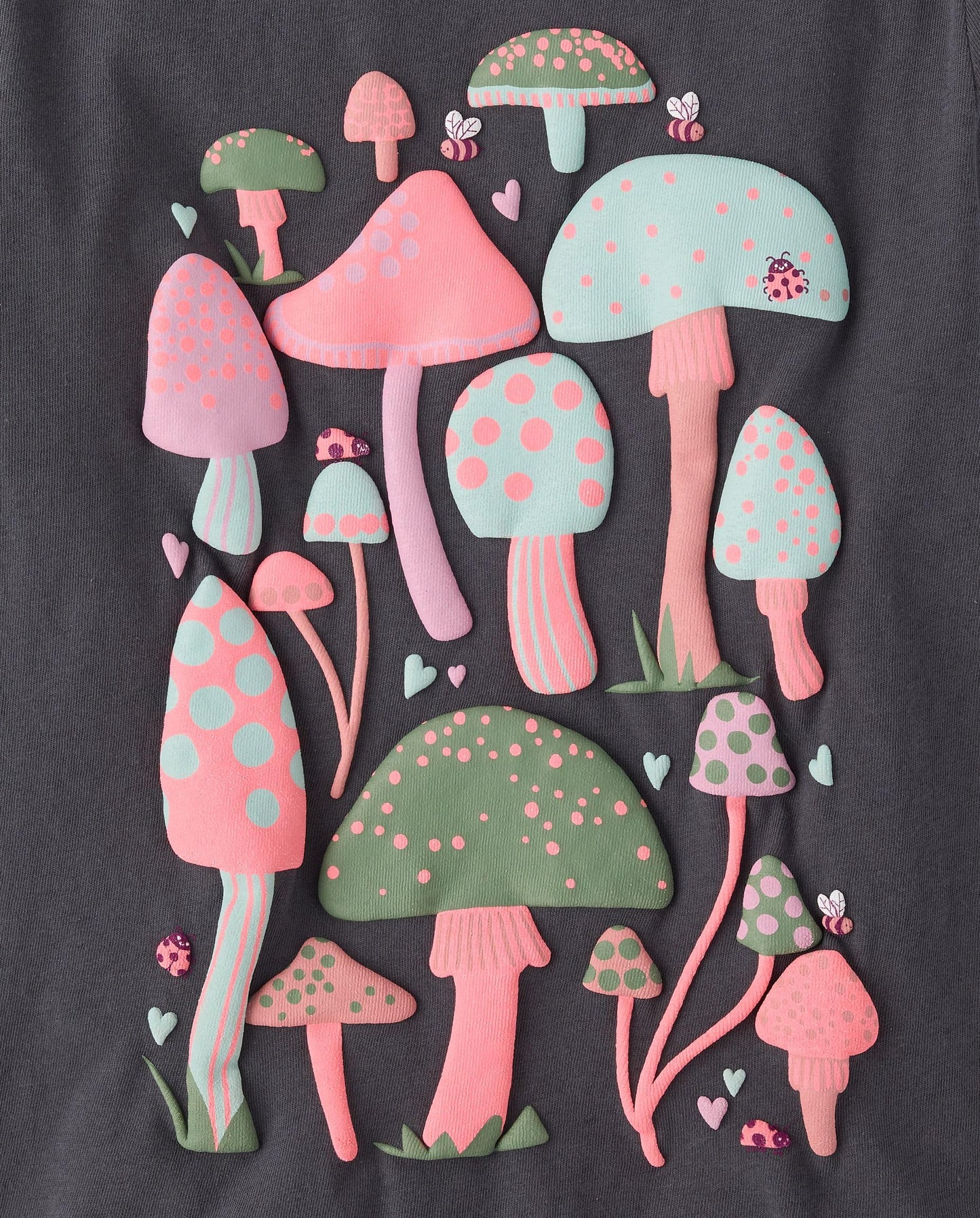 The Children's Place,Female,Animal Short Sleeve Graphic T-Shirts,multipacks,Hedgehog/Mushroom/Fox 3-Pack,Large